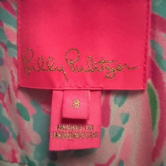 Lilly Pulitzer Pink and Blue Patterned Dress - Picture 2 of 2